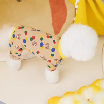 Cozy Bear Print Puppy Pajamas for Warm, Comfy Nights