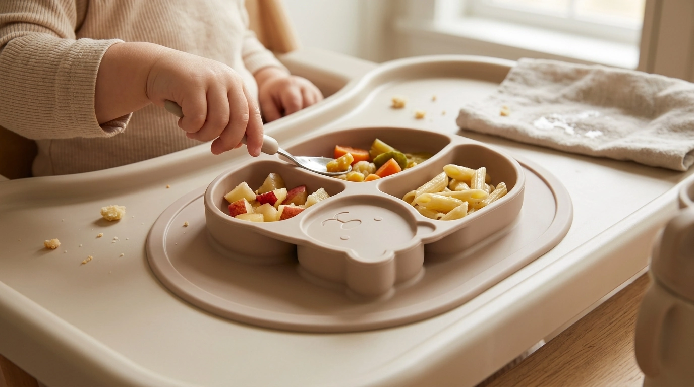 Silicone Suction Plate for Toddlers: Cartoon, Safe, Easy