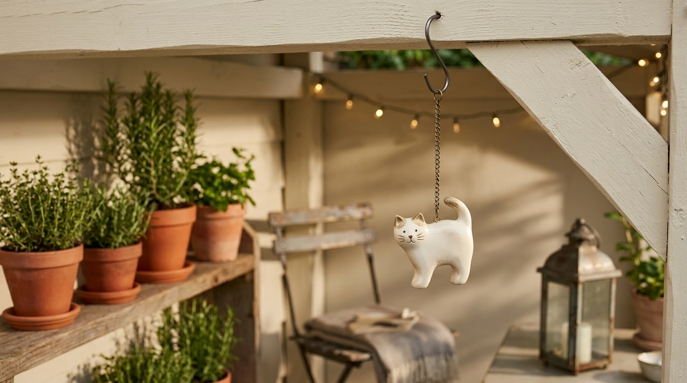 Resin Cat Pendant Décor: Easy Charm for Home & Garden