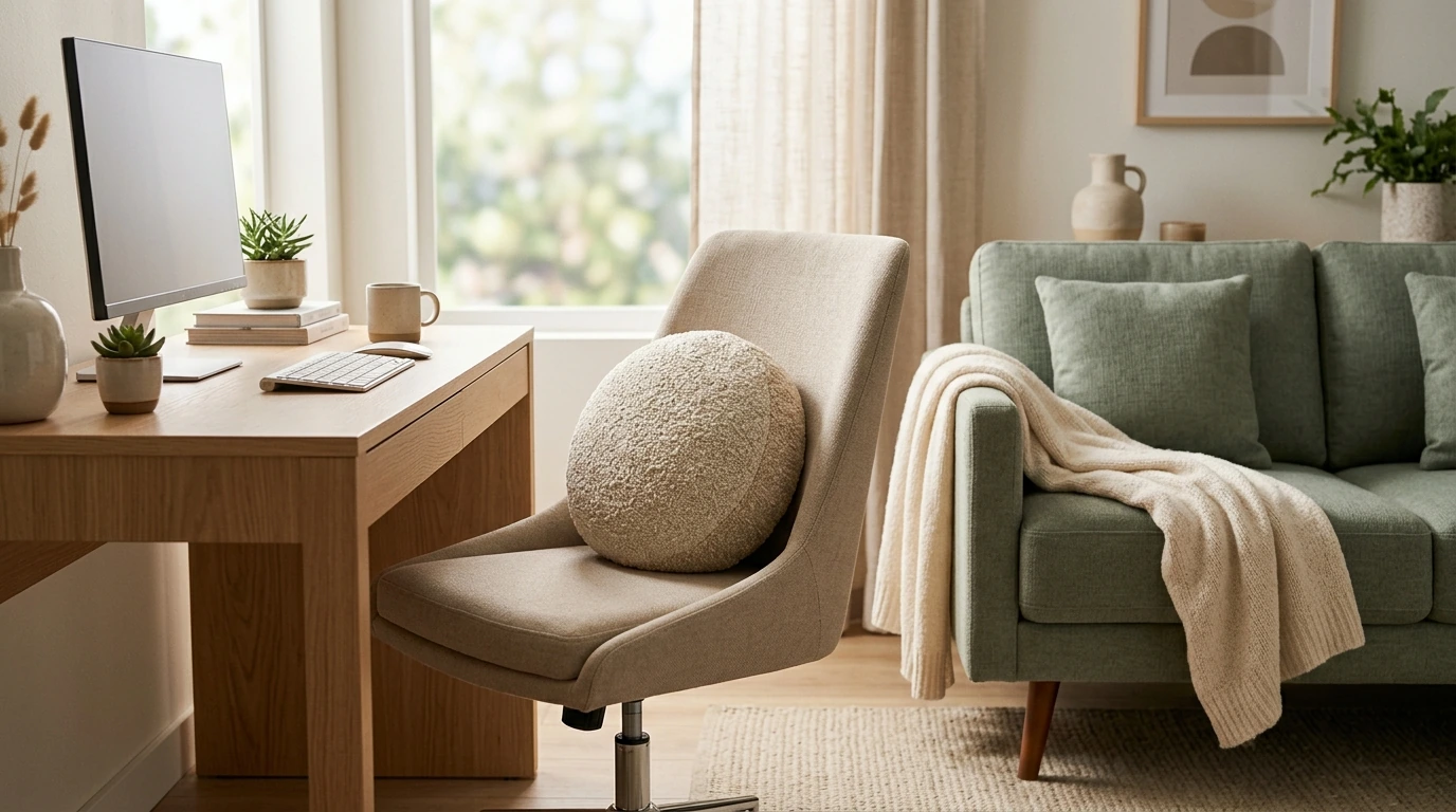 Round Throw Pillow: Style & Support for Home and Office