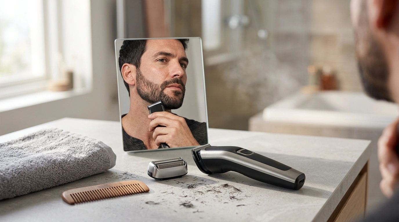 7500RPM Trimmer/Shaver for Men: Clean Lines, Less Tug
