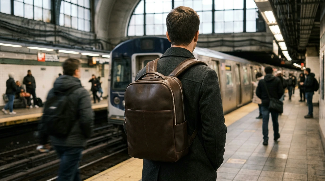 Anti-Theft Leather Laptop Backpack: Commute-Ready Guide