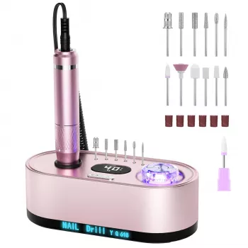 40,000 RPM Nail Drill Guide: LCD Speeds, Bits & Safety