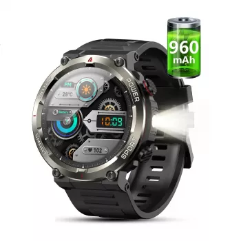Outdoor Smartwatch LED Flashlight, Ultra-Long Battery